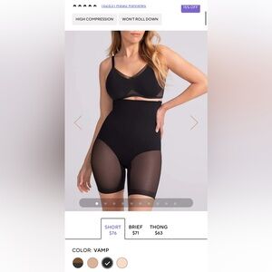 Honeylove Superpower Shapewear shorts high waist black slim spanx Medium